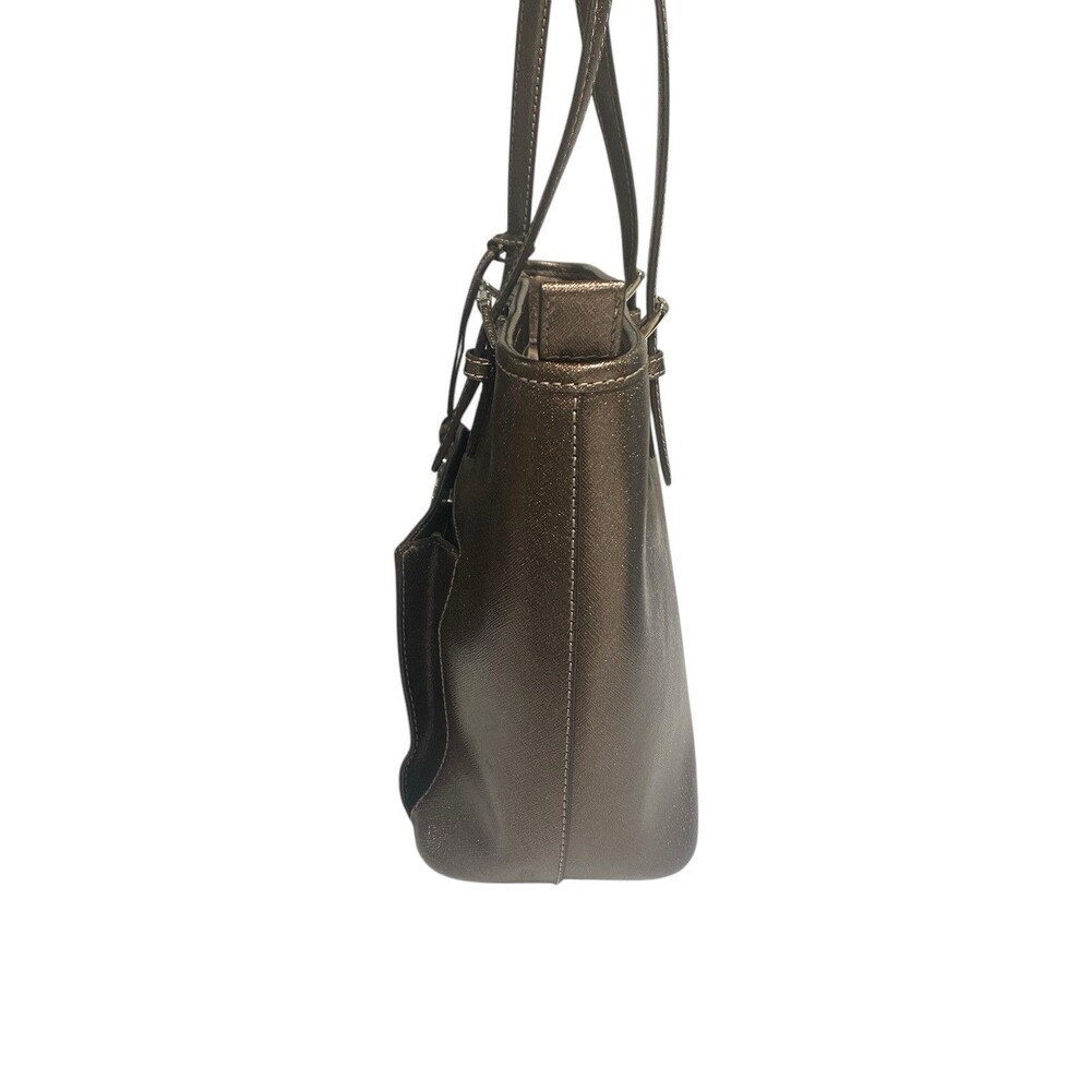 Michael Kors Jet Set Tote Medium Brown Leather Shoulder Bag - Picture 4 of 15